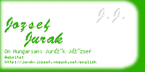 jozsef jurak business card